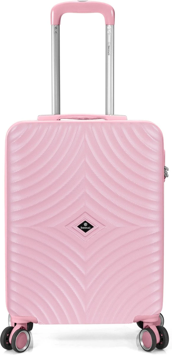 Benzi Tomar Handbagage Koffer - 55 Cm - Roze 3 Benzi Tomar Handbagage Koffer - 55 Cm - Roze