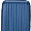 Decent Tranporto-One Handbagage Koffer - 55 Cm - TSA Slot - Dark Blue -Trolley Winkel 586x1200 14