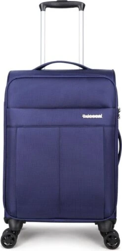 Decent D-Upright Handbagage Koffer - 55 Cm - TSA Slot - Donkerblauw -Trolley Winkel 587x1200 6
