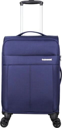 Decent D-Upright Handbagage Koffer - 55 Cm - TSA Slot - Donkerblauw -Trolley Winkel 589x1200 6