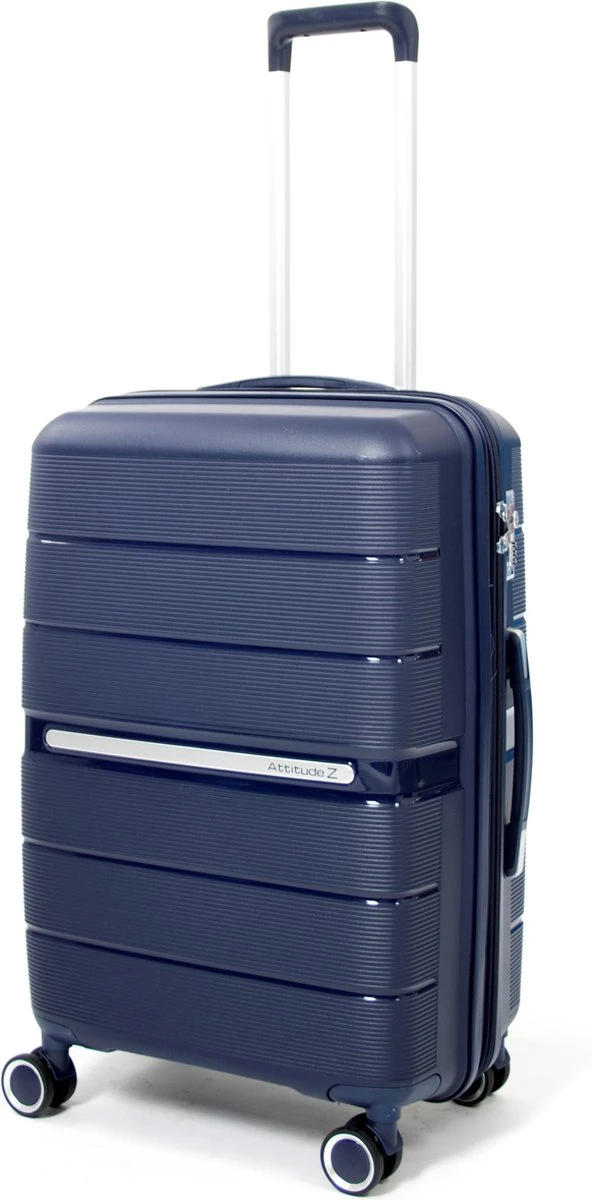 Attitudez EliteZ Reiskoffer Medium Blauw 67cm - TSA-slot - Uitbreidbaar 3 Attitudez EliteZ Reiskoffer Medium Blauw 67cm - TSA-slot - Uitbreidbaar