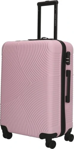 Enrico Benetti Koffer / Trolley / Reiskoffer - 65 X 41 X 25 Cm - 68 Liter - ABS - Maat M - Louisville - Roze -Trolley Winkel 595x1200 1
