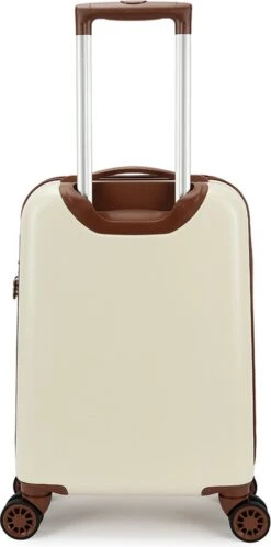 Decent Retro Handbagage Koffer 55 Cm White -Trolley Winkel 595x1200