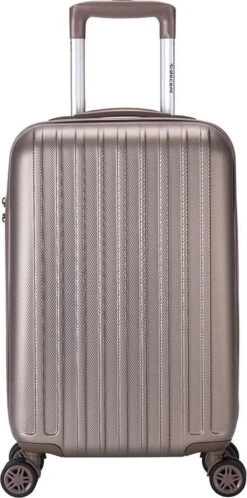 Decent Handbagage Koffer Tranporto - Formaat 55 X 35 X 20 Cm Kleur - Champagne 31 Decent Handbagage Koffer Tranporto - Formaat 55 X 35 X 20 Cm Kleur - Champagne -Trolley Winkel 595x1200 5