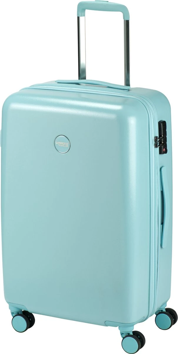Princess Traveller Harlem - Reiskoffer - Blauw - M - 66cm 4 Princess Traveller Harlem - Reiskoffer - Blauw - M - 66cm - Afbeelding 2