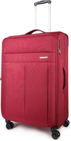 Decent D-Upright Large Koffer - 76 Cm Expandable - TSA Slot - Bordeaux Rood -Trolley Winkel 606x1200 3