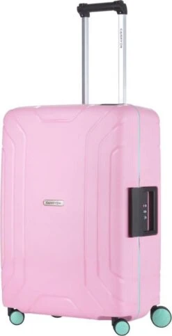 CarryOn Steward TSA Reiskoffer - 65cm Trolley Met Kliksloten - Dubbele Wielen - Roze -Trolley Winkel 614x1200 3