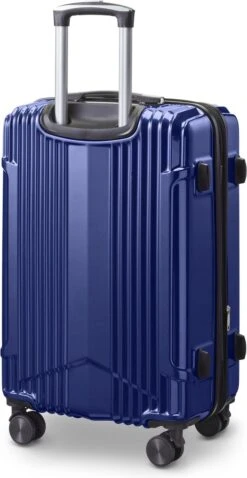 Tesla PC - Reiskoffer - 65 Cm - 4 Wielen - Blauw -Trolley Winkel 620x1200