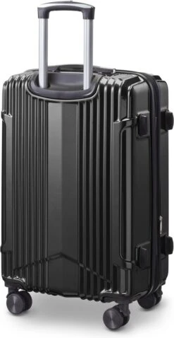 Tesla PC - Reiskoffer - 65 Cm - 4 Wielen - Zwart -Trolley Winkel 620x1200 4