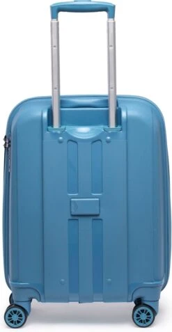 ©TROLLEYZ - Paris No.5 - Trolley - 55cm Met TSA Slot - Dubbele Wielen - 360° Spinners - 100% Polypropyleen - Handbagage Koffer In Ice Blue -Trolley Winkel 621x1200 12