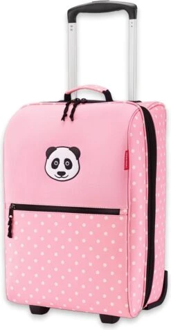 Reisenthel Trolley XS Kids Reiskoffer Kind - 12L - Panda Dots Pink Roze -Trolley Winkel 622x1200 10