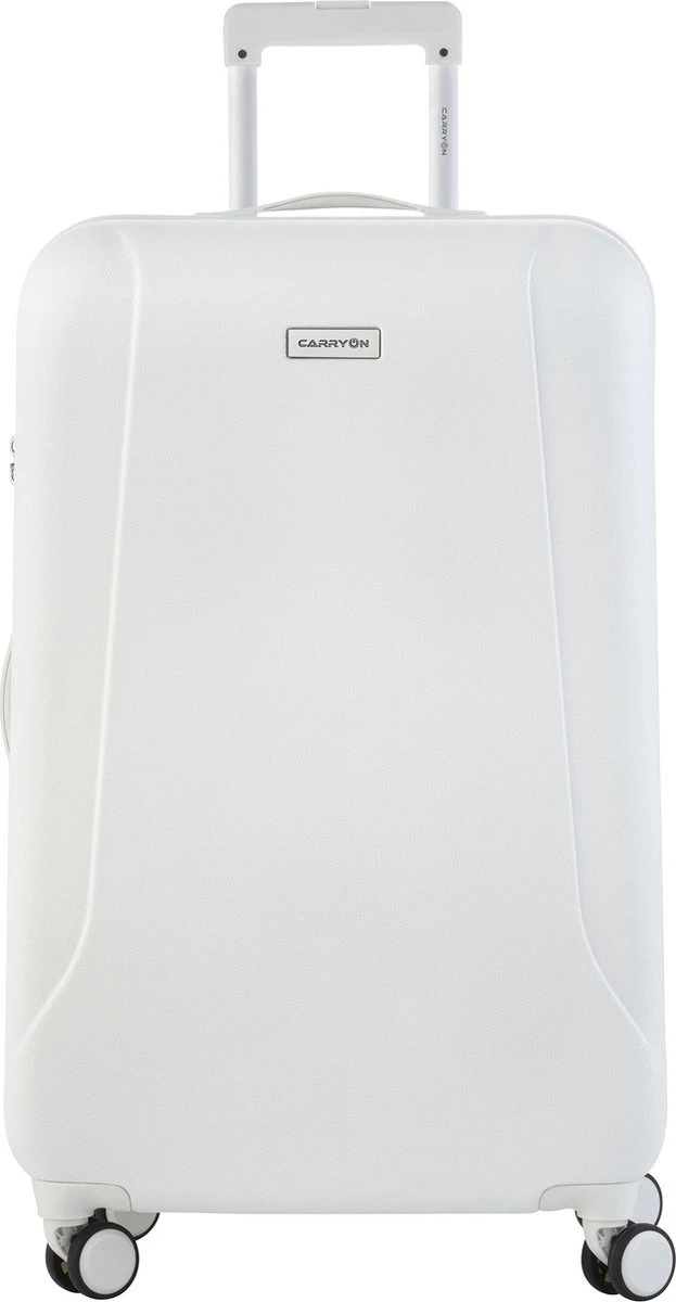 CarryOn Skyhopper Reiskoffer - 78cm TSA Trolley Met OKOBAN - Dubbele Wielen - Wit 3 CarryOn Skyhopper Reiskoffer - 78cm TSA Trolley Met OKOBAN - Dubbele Wielen - Wit