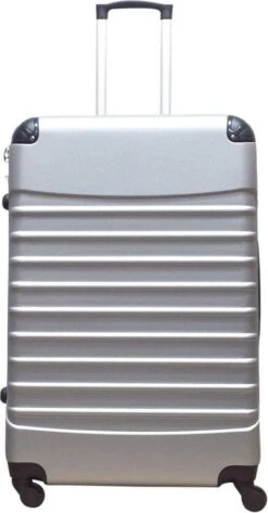 Castillo Quadrant 2 Delige ABS Kofferset (XL + S) - Zilver -Trolley Winkel 626x1200 6