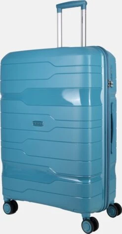 Decent ONE-CITY Large Koffer - 76 Cm - TSA Slot - Petrol -Trolley Winkel 627x1200 1