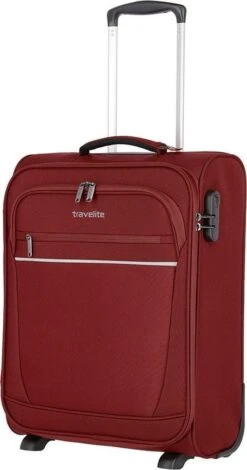 Travelite Cabin 2 Wheel Trolley Bordeaux -Trolley Winkel 631x1200 10