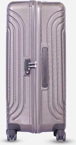 ©TROLLEYZ - Florence No.7 - Trolley - 55cm Met TSA Slot - Dubbele Wielen - 360° Spinners - 100% ABS - Handbagage Koffer In Cloudy Grey -Trolley Winkel 631x1200 11