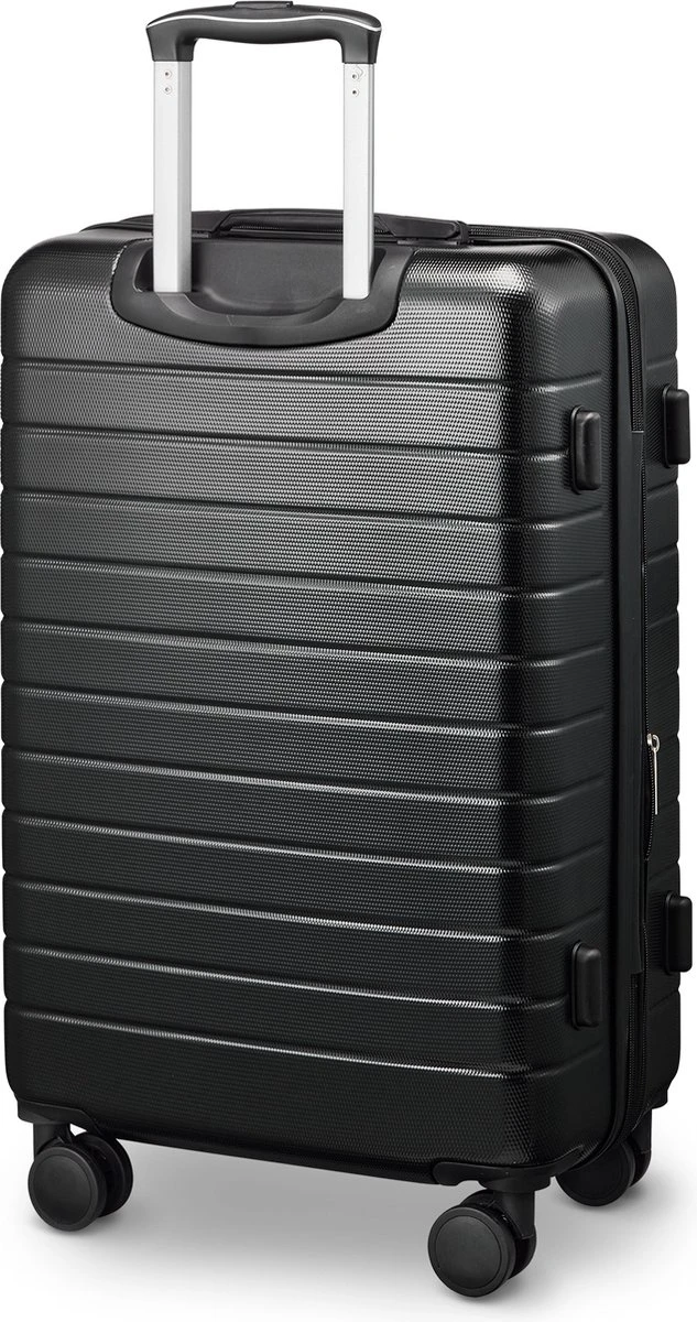 Swiss Alpine 2.0 - Reiskoffer - 67 Cm - 4 Wielen - Zwart 4 Swiss Alpine 2.0 - Reiskoffer - 67 Cm - 4 Wielen - Zwart - Afbeelding 2