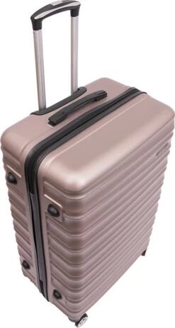 Tobeyz - Kofferset - 3-delig Lichtbruin Handbagage - Verrijdbaar Op 4 Wielen - Stevig ABS - Lichtgewicht, Trolley -Trolley Winkel 640x1200 2