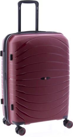 Gladiator Kick-Off Middelgrote Koffer Expandable - 67 Cm - 72/90 Liter - Eco Friendly Recyclebaar PP - Rood -Trolley Winkel 643x1200 2