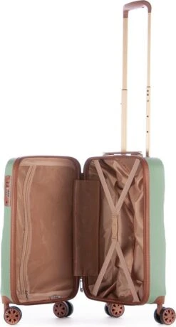 Oistr Florence Handbagage Spinner S Olive Green -Trolley Winkel 645x1200 1