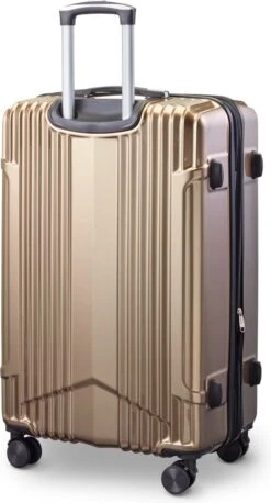 Tesla - Kofferset - 3-delig - 4 Wielen - Cijferslot - Goud -Trolley Winkel 647x1200 7