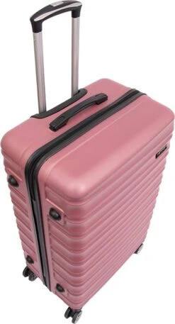Tobeyz - Kofferset - 3-delig Roze Handbagage - Verrijdbaar Op 4 Wielen - Stevig ABS - Lichtgewicht, Trolley 10 Tobeyz - Kofferset - 3-delig Roze Handbagage - Verrijdbaar Op 4 Wielen - Stevig ABS - Lichtgewicht, Trolley -Trolley Winkel 648x1200 6