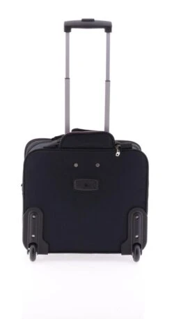 Gladiator Metro Handbagage Laptop Trolley - 14 Inch - Zwart -Trolley Winkel 648x1200 7
