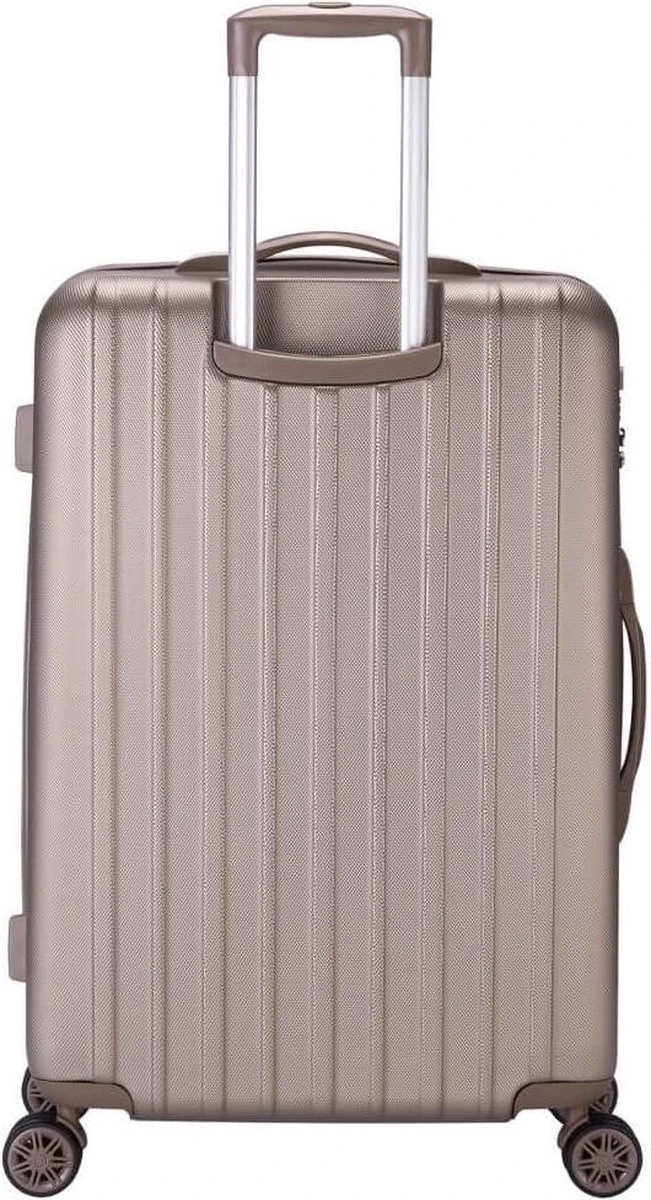 Decent Handbagage Koffer Tranporto - Formaat 55 X 35 X 20 Cm Kleur - Champagne 5 Decent Handbagage Koffer Tranporto - Formaat 55 X 35 X 20 Cm Kleur - Champagne - Afbeelding 3