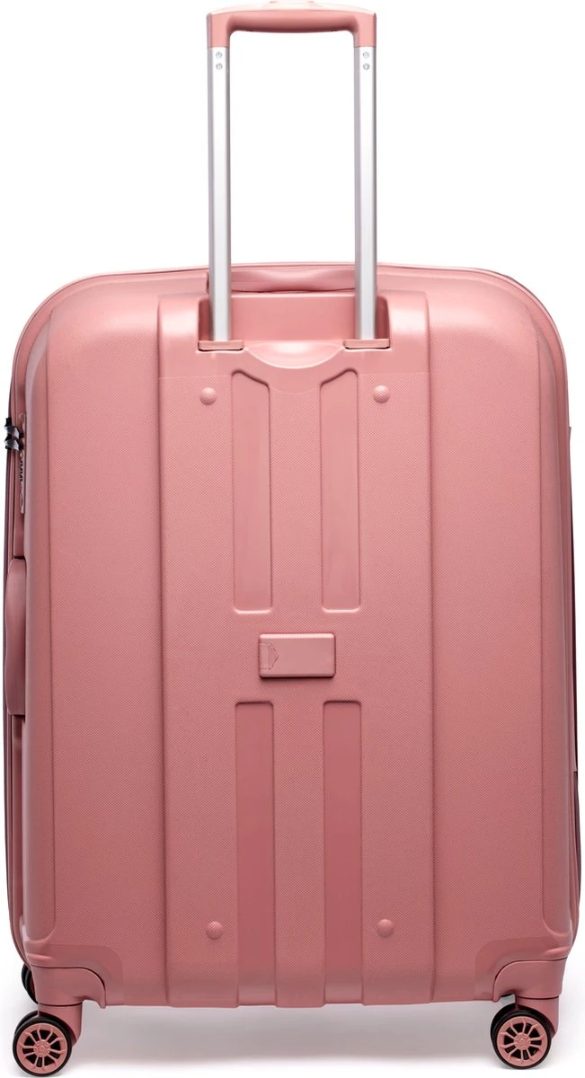 ©TROLLEYZ - Paris No.5 - Reiskoffer - 78cm Met TSA Slot - Dubbele Wielen - 360° Spinners - 100% Polypropyleen - Reiskoffer In Rose Blush 5 ©TROLLEYZ - Paris No.5 - Reiskoffer - 78cm Met TSA Slot - Dubbele Wielen - 360° Spinners - 100% Polypropyleen - Reiskoffer In Rose Blush - Afbeelding 3