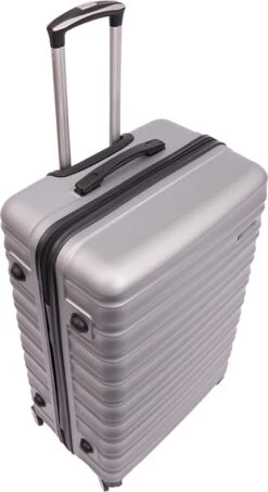 Tobeyz - Kofferset - 3-delig Grijs Handbagage - Verrijdbaar Op 4 Wielen - Stevig ABS - Lichtgewicht, Hardshell -Trolley Winkel 655x1200 3