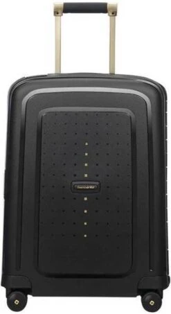 Samsonite Reiskoffer - S'Cure Dlx Spinner 55/20 (Handbagage) Black/Gold Deluscious -Trolley Winkel 655x1200 6