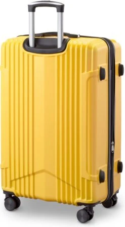 Tesla PC - Reiskoffer - 75 Cm - 4 Wielen - Geel -Trolley Winkel 660x1200 1