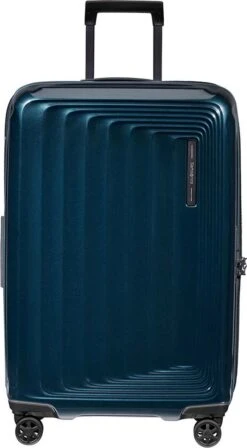 Samsonite Reiskoffer - Nuon Spinner 69/25 Exp (Medium) Metallic Dark Blue -Trolley Winkel 661x1200 4