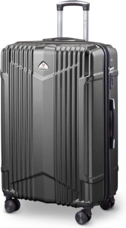 Tesla PC - Reiskoffer - 75 Cm - 4 Wielen - Grijs