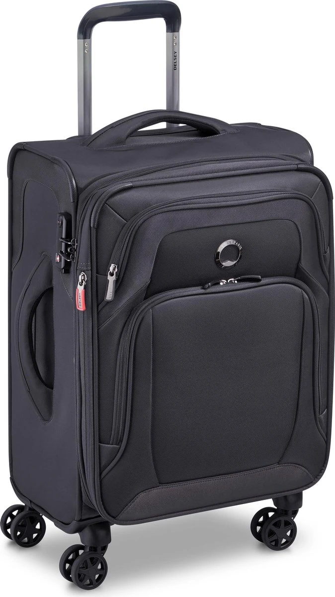 Delsey Optimax Lite Handbagage Koffer 55cm - Zwart 4 Delsey Optimax Lite Handbagage Koffer 55cm - Zwart - Afbeelding 2