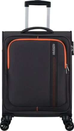 American Tourister Reiskoffer - Sea Seeker Spinner 55cm (Handbagage)- Charcoal Grey -Trolley Winkel 675x1200 6