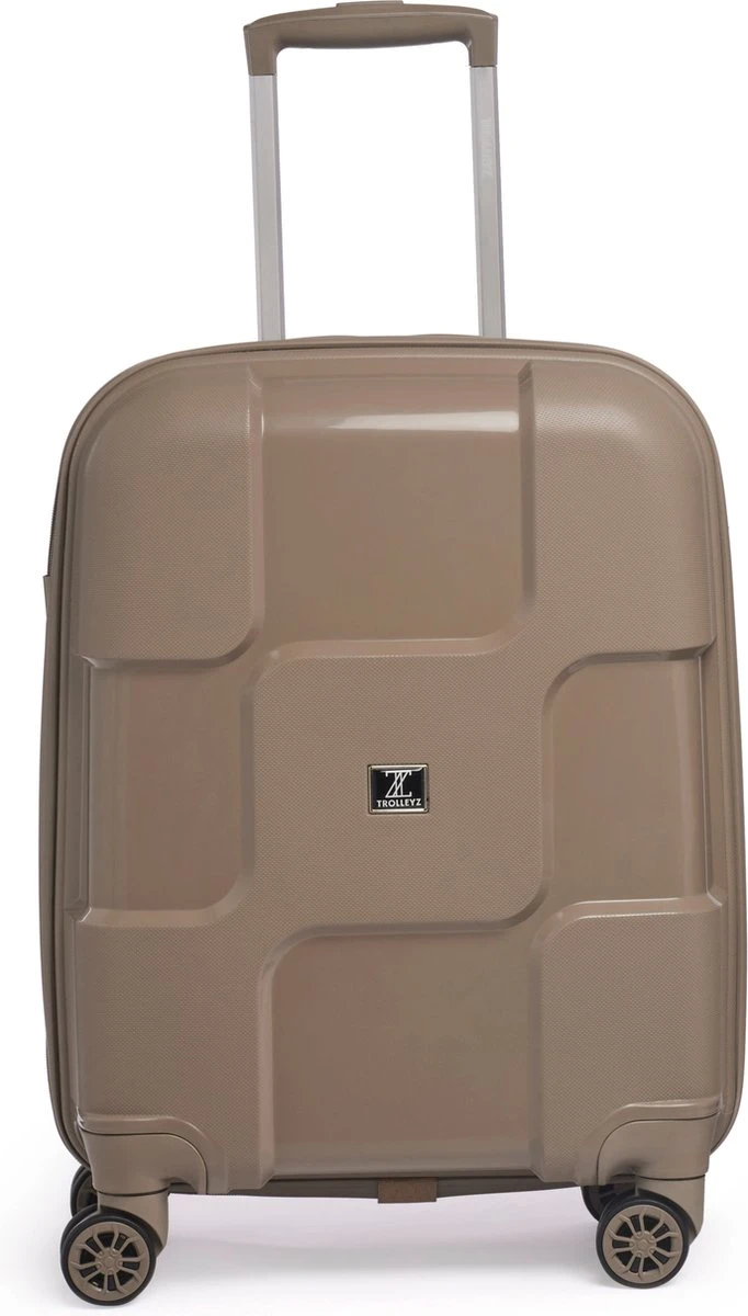 ©TROLLEYZ - Venice No.10 - Trolley - 55cm Met TSA Slot - Dubbele Wielen - 360° Spinners - 100% Polypropyleen - Handbagage Koffer In Pearl Sand 3 ©TROLLEYZ - Venice No.10 - Trolley - 55cm Met TSA Slot - Dubbele Wielen - 360° Spinners - 100% Polypropyleen - Handbagage Koffer In Pearl Sand