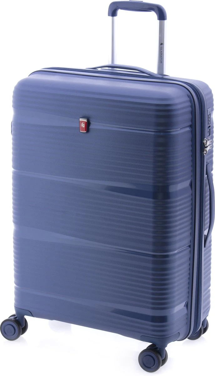 Gladiator Bionic M Spinner 65 Expandable - TSA Slot - Blauw 3 Gladiator Bionic M Spinner 65 Expandable - TSA Slot - Blauw
