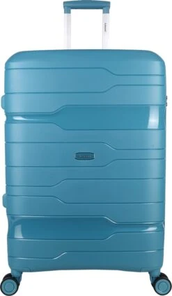 Decent ONE-CITY Large Koffer - 76 Cm - TSA Slot - Petrol -Trolley Winkel 696x1200 1