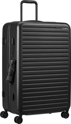 Samsonite Reiskoffer - Stackd Spinner 75/28 (Medium) Black -Trolley Winkel 696x1200 4