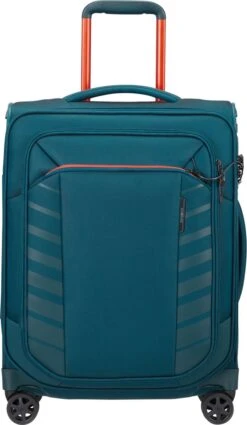 Samsonite Reiskoffer Met Laptopvak - Respark Spinner 55/20 Strict (Handbagage) Grey Print -Trolley Winkel 698x1200 5