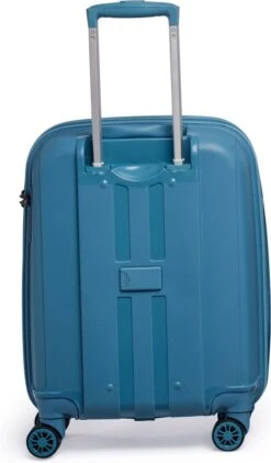 ©TROLLEYZ - Venice No.10 - Trolley - 55cm Met TSA Slot - Dubbele Wielen - 360° Spinners - 100% Polypropyleen - Handbagage Koffer In Ice Blue -Trolley Winkel 704x1200 5