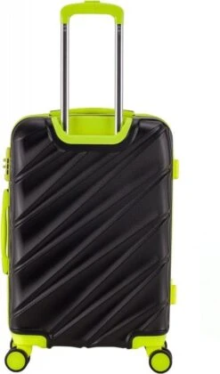 Decent Lumi Fix Handbagage Koffer - 55 Cm - Black/Lemon -Trolley Winkel 705x1200 4
