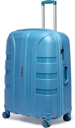 ©TROLLEYZ - Paris No.5 - Reiskoffer - 78cm Met TSA Slot - Dubbele Wielen - 360° Spinners - 100% Polypropyleen - Reiskoffer In Ice Blue 29 ©TROLLEYZ - Paris No.5 - Reiskoffer - 78cm Met TSA Slot - Dubbele Wielen - 360° Spinners - 100% Polypropyleen - Reiskoffer In Ice Blue -Trolley Winkel 709x1200