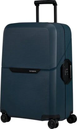 Samsonite Reiskoffer - Magnum Eco Spinner 69/25 (Medium) Midnight Blue -Trolley Winkel 716x1200 3