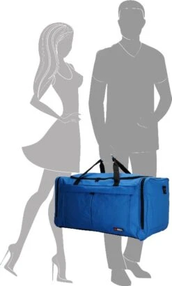 Enrico Benetti Amsterdam 35320 Reistas/sporttas L - Sky Blauw -Trolley Winkel 723x1200 3