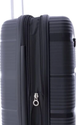 Gladiator Bionic S Handbagage Koffer Expandable - 55 Cm - TSA Slot - Zwart -Trolley Winkel 737x1200 2