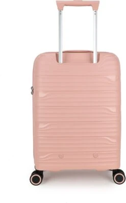 Decent EXPLORER PP Handbagage Trolley 55 Cm - 38 Liter - Pink -Trolley Winkel 744x1200 1