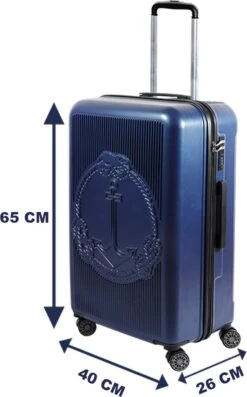 Biggdesign Ocean Reiskoffer - Ruimbagage Koffer - Blauw - Medium 17 Biggdesign Ocean Reiskoffer - Ruimbagage Koffer - Blauw - Medium -Trolley Winkel 746x1200 4