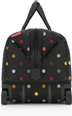 Reisenthel Allrounder Trolley Reiskoffer Reistas Op 2 Wielen - 30L - Dots Zwart -Trolley Winkel 752x1200 2